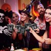 Xuelimei 12oz Halloween Disposable Plastic Cups With Strawless Sip Lids-Happy