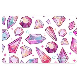 Peacoblue Bank Card Sticker Cartoon Crystal Credit Debit Card Custom Skin Cover Protector, 4 Styles Waterproof Scratch-Proof and Attractive Decal for Most Popular EBT Transportation Key Card