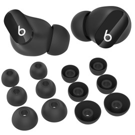 AhaStyle Ear Tips for Beats Studio Buds/Powerbeats Pro 2/Solo Buds/Fit Pro/Studio Buds+【Fit in The Charging Case】6 Pairs S/M/L Silicone Ear Covers Replacement Tips for Beats Wireless Bluetooth Earbuds
