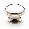 khtumeware 10 Pack 1-3/8 inch(35mm) Polished Nickel Cabinet Knobs Round