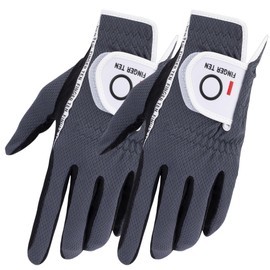 Men's Golf Gloves Set of 2 Suede Faux Leather Fiber Mesh Material Soft Breathable Quick Dry Abrasion Resistant Sweat Resistant Velcro Multi-functional All Weather Golf Wear