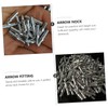 Kisangel 40pcs Nock Tails Accessories 4.2mm Id Silver Aluminum Seat