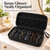 Eyeglass Storage Organizer for Multiple Pairs – 6 or 7