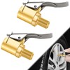 2 Pcs Brass Locking Tire Air Chuck, Tire Inflator Hose