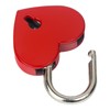 HMF Mini Decorative Padlock with Key in Heart Shape |