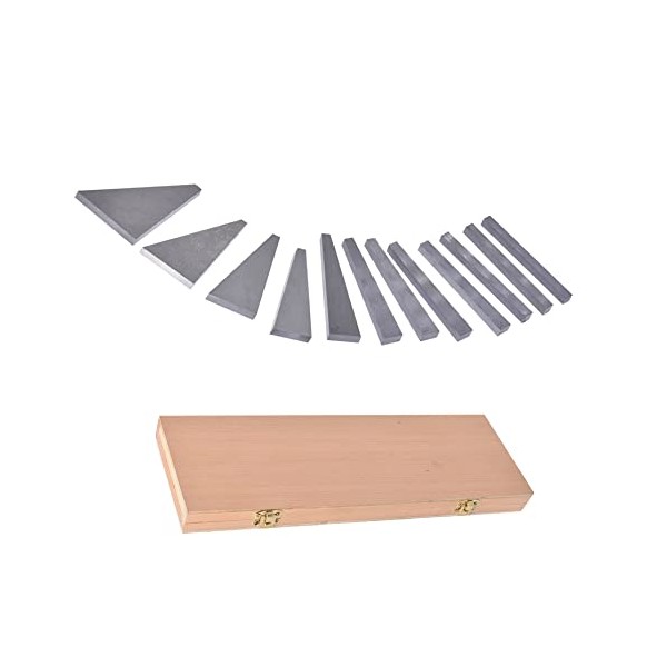kimllier 12Pcs Angle Gauge Block Set, Precision Steel Gauge Block