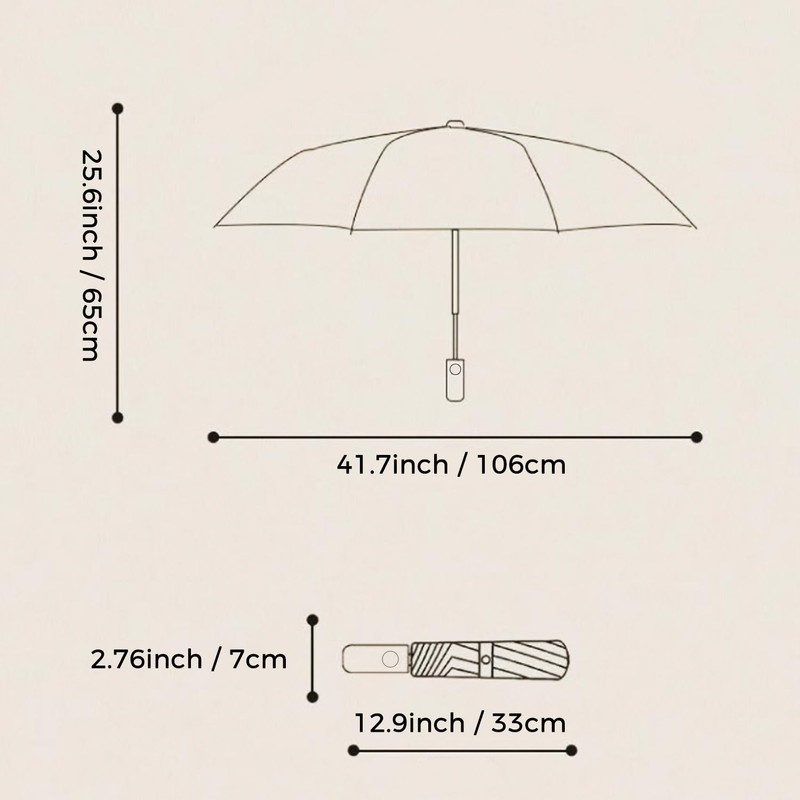 YUNYU Umbrella Windproof Strong, 12 Ribs Auto Open & Close