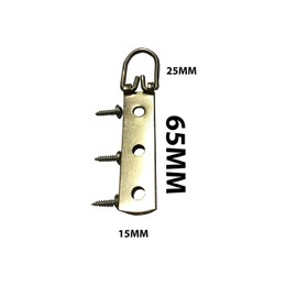 50KG SET OF 4 Heavy Duty 3 hole Strap Hangers with screws Hook D Ring Hook Frame Picture Hanging