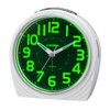 LANDEX YT5300WH Alarm Clock, Analog, Quiet, Continuous Second Hand, Light,