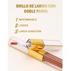Erinde Brillo de Labios Mate, 2 en 1 líquido Brillo