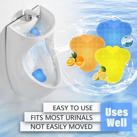 BVILY Tapete para Mingitorio Anti-Bacterial Biodegradable Anti-Salpicaduras Anti-Splash 60 Días (10Pcs)