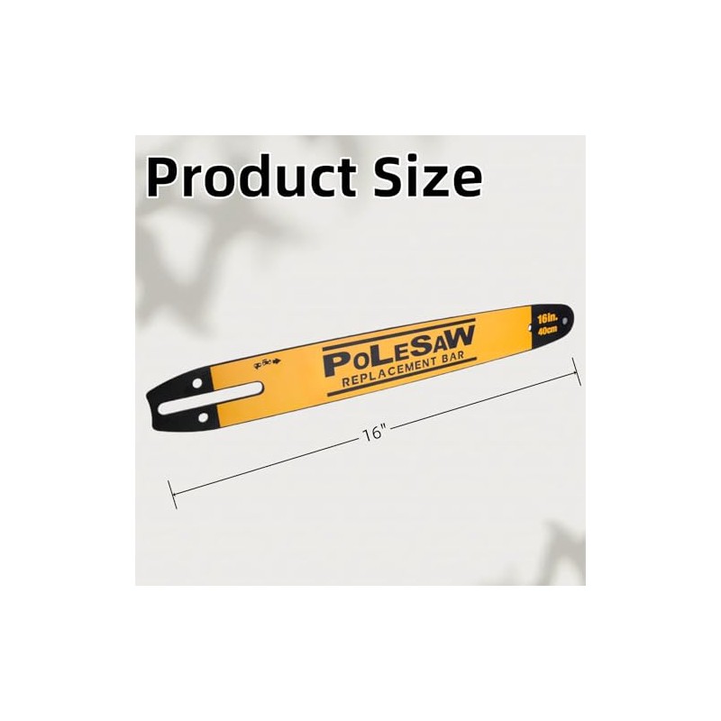 Raneped DWZCSB16 16 in. Chainsaw Replacement Bar for DEWALT DCCS670