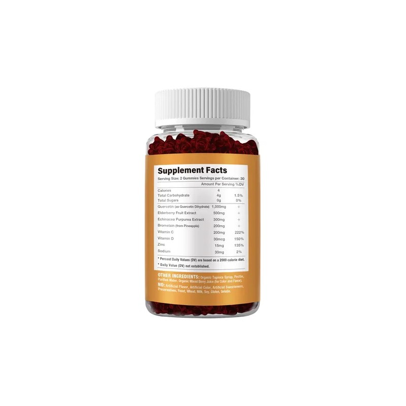 Riyuetian Quercetina Bromelina Zinc Vitamina C 60 Cpsulas , ,