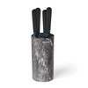 Hampton Forge 897344 Keen Black Marble 5-Piece Cutlery Set