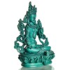 BUDDHAFIGUREN Tibetan Bodhisattva Buddha Decoration/Billy Held Green Tara, Turquoise Resin