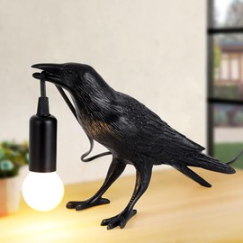 OVANUS OVANUS Crow Lamp - Raven Lamp Adjustable Brightness with BulbBird lampCrow Light Decor for Bedside Bedroom Living Room Decor