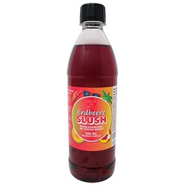 Strawberry Slush Concentrate 500 ml, Mixing Ratio 1:5 | Slush Ice | Crush Ice | Water Ice | Granita | No Artificial Dyes | for Slushie Maker