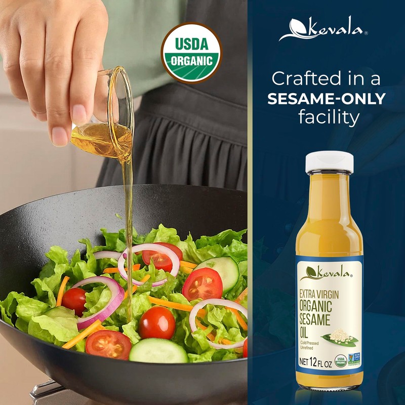 Kevala Organic Extra Virgin Sesame Oil – Only Premium Seeds