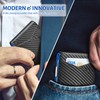 GSOIAX Mens Slim Wallet Rfid Blocking Blue Black - Color: