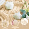Wokceer Cheesecloth Table Runner Sand 10FT Boho Gauze Christmas Cheese