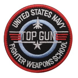 Phoenix Ikki Top Gun TOP GUN Maverick MAVERICK US Military Tactical Military Embroidered Patch Patch Medal Armband Coat of Arms Coat of Arms Applique Velcro Round