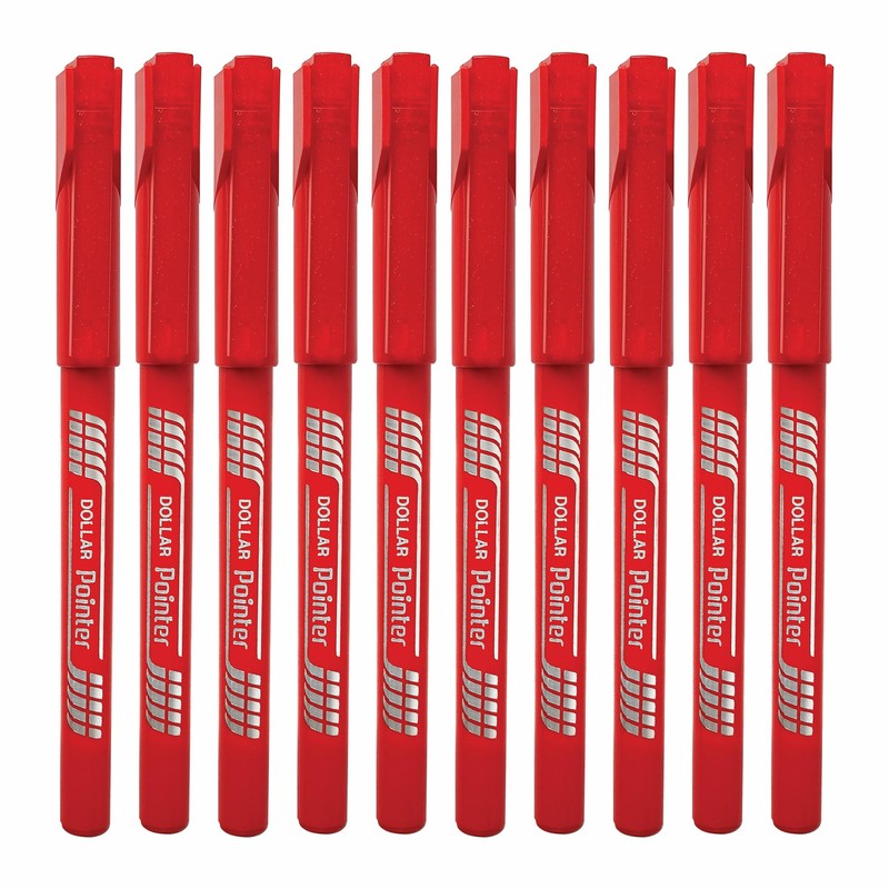 DOLLAR Punto Fineliner Pens, RED, Extra Fine Point (0.3mm), Pack