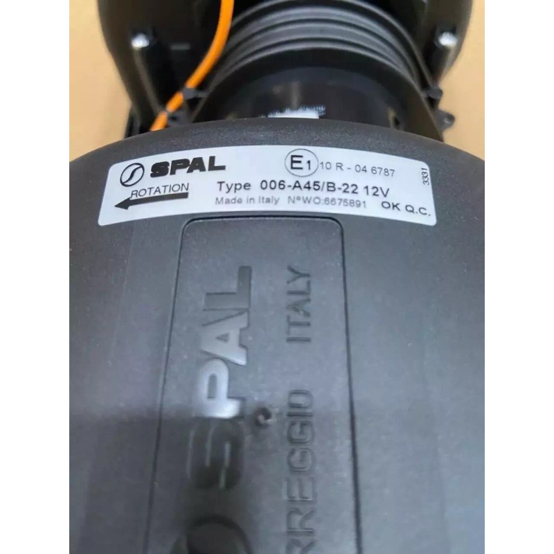 SPAL Blower Motor 12volts with 3 speed resistor - 006-A45-B-22