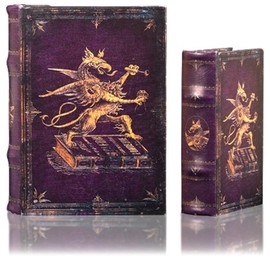 Royal Griffon Decorative Storage Book Boxes (Set (Includes Large and Small))