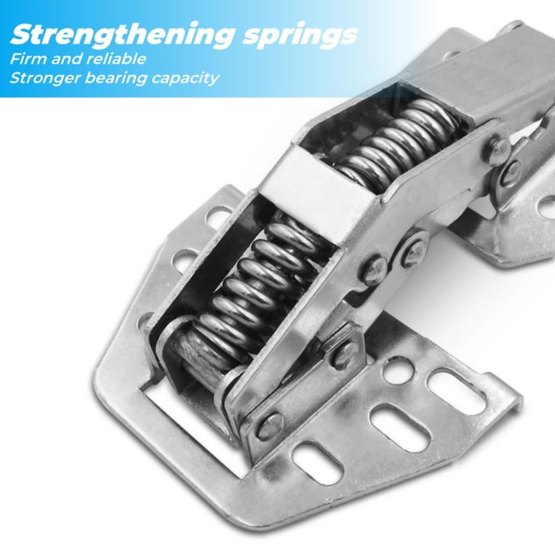 XINHAITC 2 Pcs Cabinet Lid Support Hinges Swing Up Flap