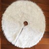 Steppiano Christmas Tree Skirt, Fur, Hidden Foot, Diameter 30.7/35.4/48.0 inches