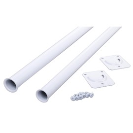 Closet Pro CD-0024-18/30WT Heavy Duty Adjustable Rod, 18 by 30-Inch, White