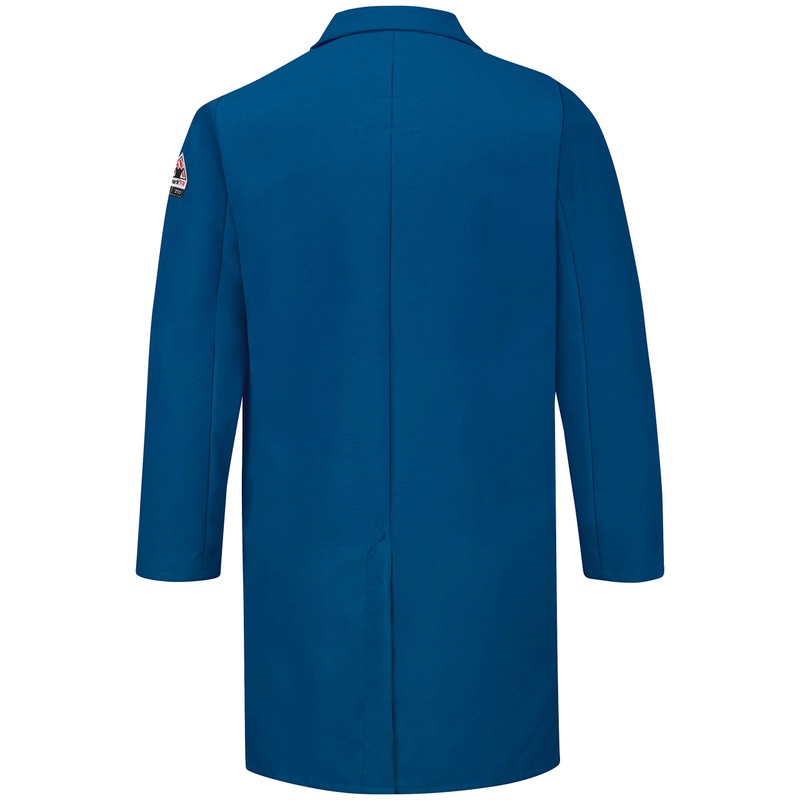 Bulwark FR Mens Nomex Lab Coat, Royal Blue, X-Large US
