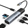 MOKiN USB C Hub-7 in 1 Multiport Adapter, 4K@60Hz HDMI,SD/MicroS