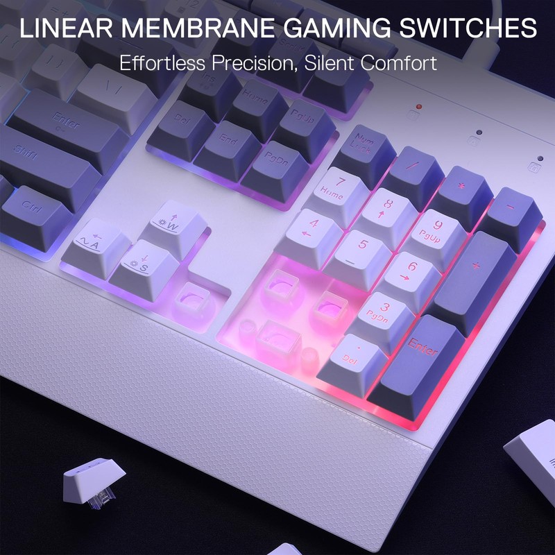 Redragon S151 Gaming Keyboard & Mouse Combo, 104 Keys K525