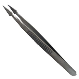 ToolUSA 5 Inch Arrowhead Tipped Stainless Steel Tweezers: S8597