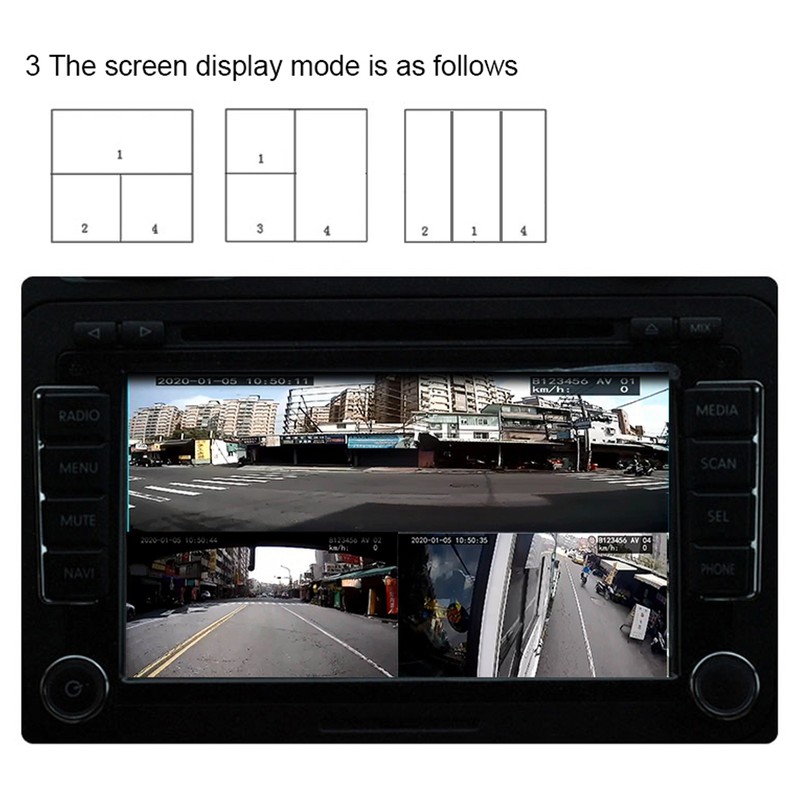 Mobile Digital Video Recorder 4 Channel Mini MDVR 1080P for