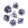Cusdie Handmade DND Dice, Liquid Core Dice Set D&D Quicksand