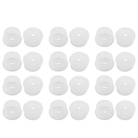 JCBIZ 24pcs Press in Medical Syringe Bottle Adapter 24mm Dosing Adapters for Hospitals, Clinics