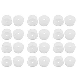 JCBIZ 24pcs Press in Medical Syringe Bottle Adapter 24mm Dosing Adapters for Hospitals, Clinics