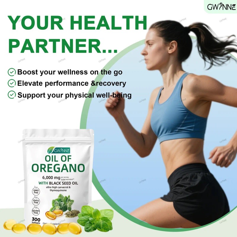 Oil Of Oregano Blandas 6000mg Por Dosis 300 Cpsulas Sin