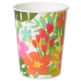 American Greetings Tropical Luau Party Supplies for BBQs and All Summer Parties, Reusable Party Cups (16 oz, 8-Count)
