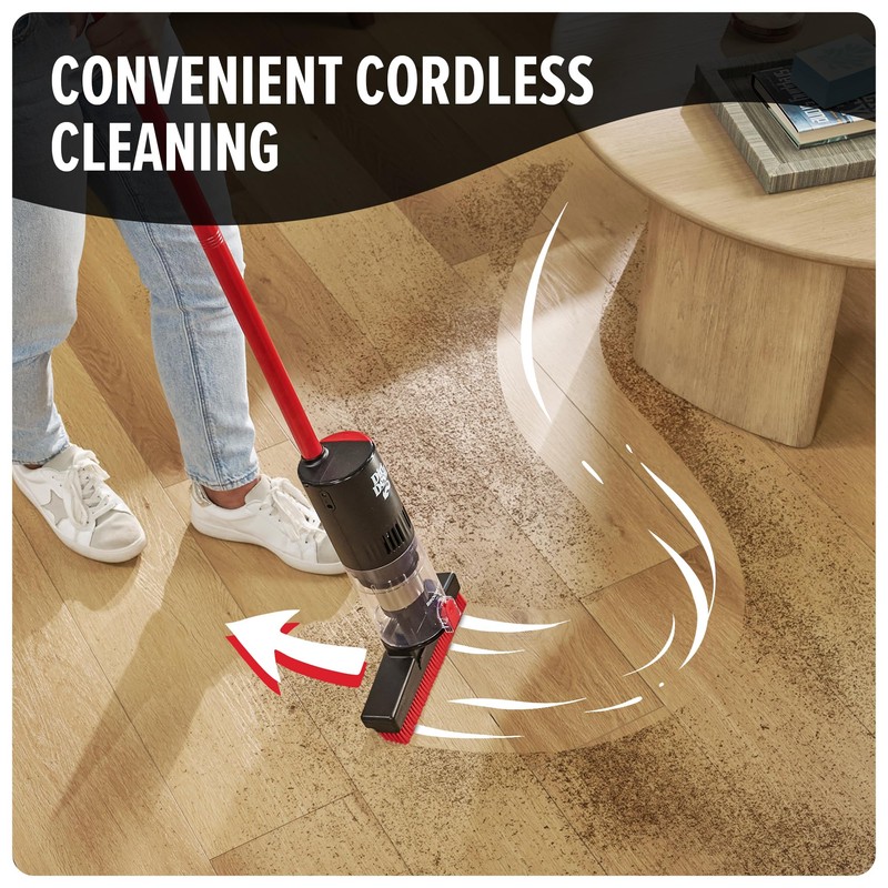 Dirt Devil Broom Vac Cordless Hard Floor Cleaner, Lightweight, Bagless,