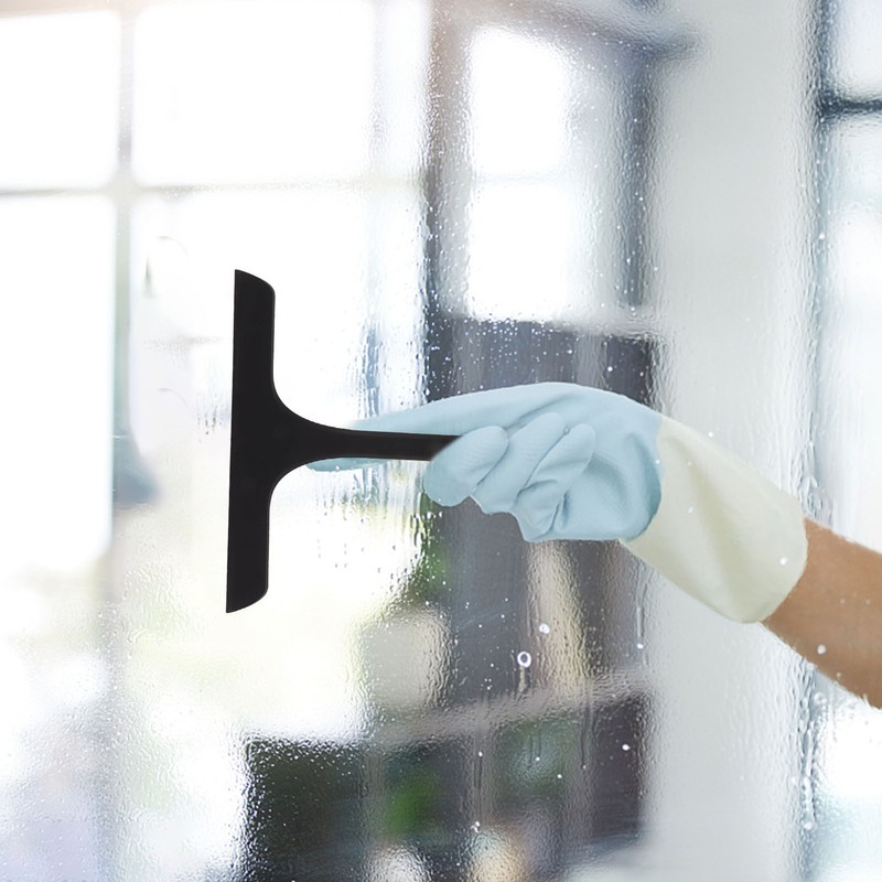 Glass Wiper with Non Slip Handle Silicone Window Cleaner Squeegee
