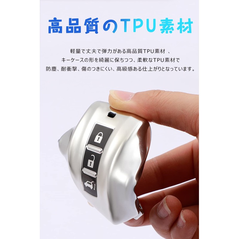 LETINGFAR Key Case, For Mitsubishi, Smart Key Case, Key Cover,