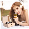 minkissy Wooden Essential Oil Storage Box Aromatherapy Organizer Portable Case
