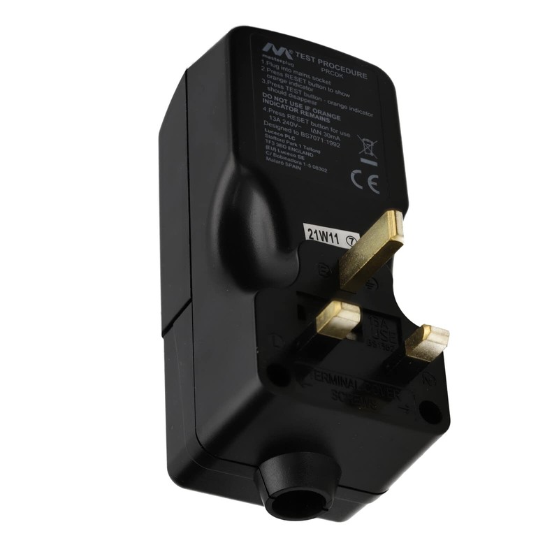 RCD Active Safety Mains Residual Circuit Breaker UK Plug Adapter
