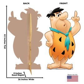Cardboard People Fred Flintstone Life Size Cardboard Cutout Standup - Hanna-Barbera The Flintstones