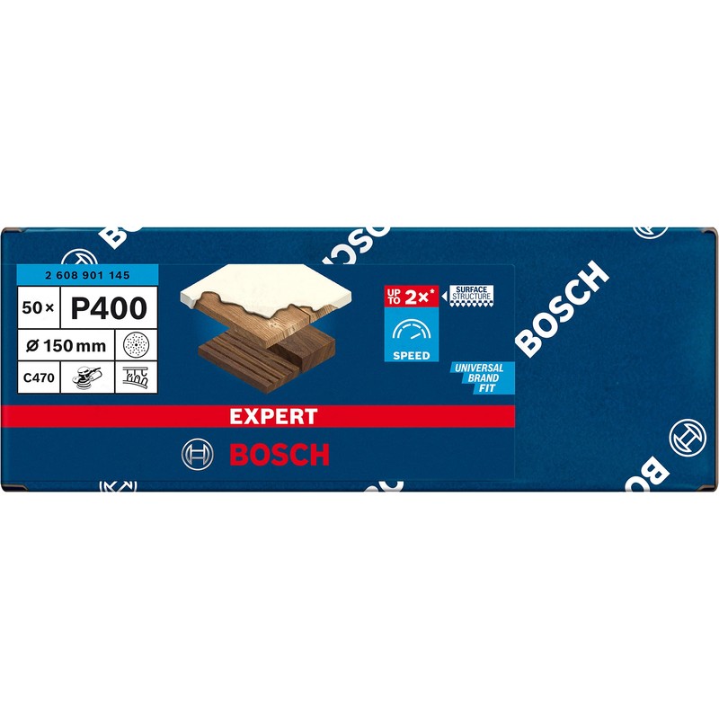 Bosch Accessories Expert C470 Sandpaper Multihole (for Hardwood, Paint on