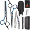 Fcysy Professional Hair Cutting Kit - Barber Scissors, Shears Set,