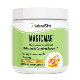 NaturalSlim Polvo de citrato de magnesio puro Magicmag ayuda a combatir el estrés, el estreñimiento, la salud muscular y cardíaca, y a conciliar el...